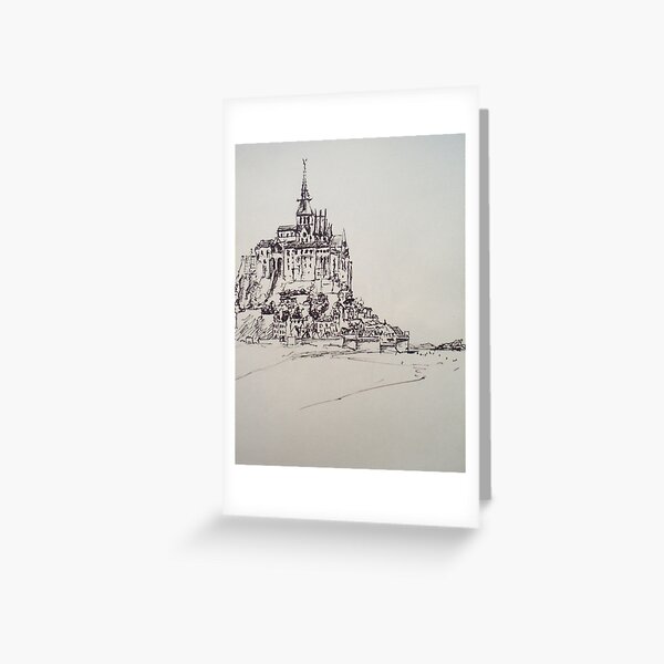 Le Mont Saint Michel Greeting Card
