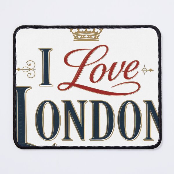 Item preview, I Love London Elegant Royal Crown Design designed and sold by Irfanmulyana.