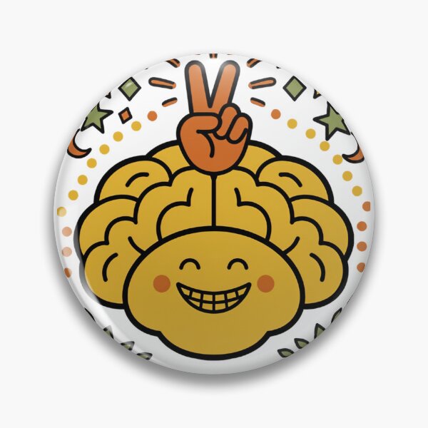 Item preview, Mindful Overthinker Funny Brain Peace Sign T-Shirt designed and sold by KMKreatives.