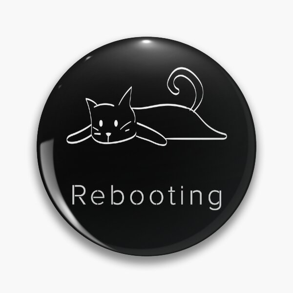 Item preview, Rebooting | Cat Operating System | Minimalist Relaxed Cat designed and sold by ContigoART.