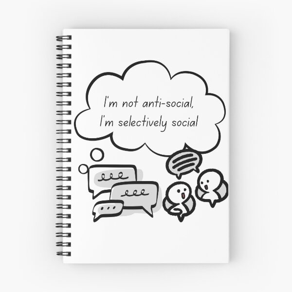 Item preview, Im Not Anti Social Im Selectively Social Introvert Meme designed and sold by NESTORY-Studio.