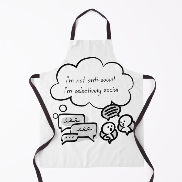 Item preview, Im Not Anti Social Im Selectively Social Introvert Meme designed and sold by NESTORY-Studio.