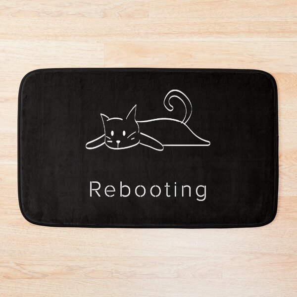Item preview, Rebooting | Cat Operating System | Minimalist Relaxed Cat designed and sold by ContigoART.