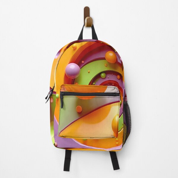Item preview, Colorful Spiral with Floating Spheres designed and sold by Vicky Brago-Mitchell®.