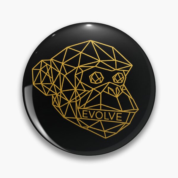 Item preview, Geometric Gold Monkey Evolve designed and sold by teemix.