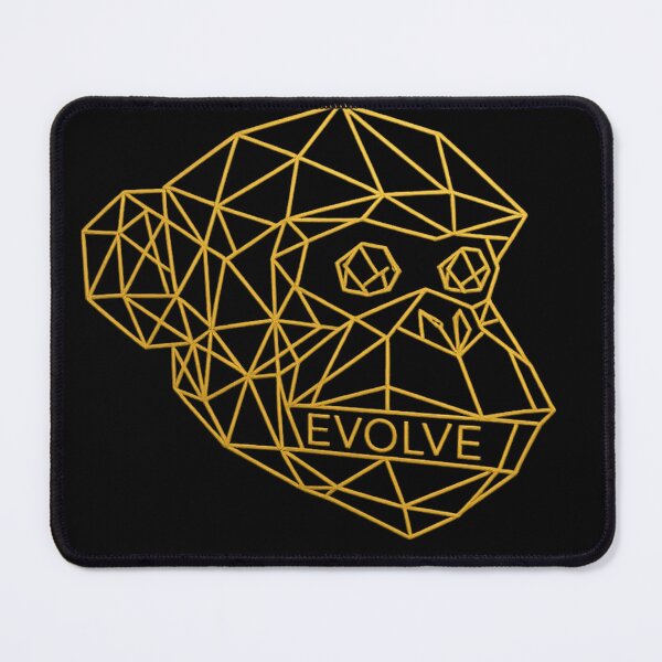 Item preview, Geometric Gold Monkey Evolve designed and sold by teemix.