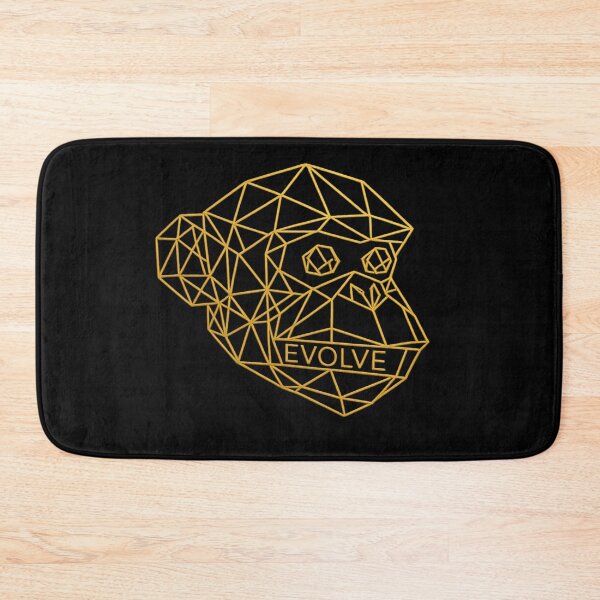 Item preview, Geometric Gold Monkey Evolve designed and sold by teemix.