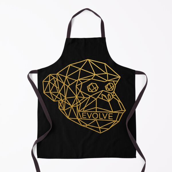 Item preview, Geometric Gold Monkey Evolve designed and sold by teemix.