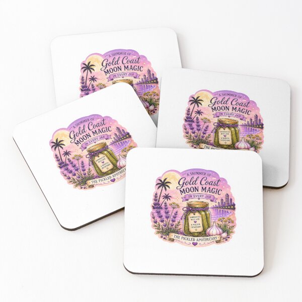 Item preview, Gold Coast Moon Magic Pickle Sticker designed and sold by Imagine Ink Design Studio.
