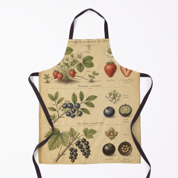 Item preview, Berry Varieties Poster | Botanical Study Strawberries Blueberries Blackcurrants designed and sold by FestivityFinds.