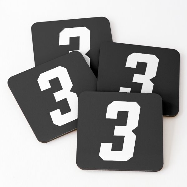 Item preview, MX Racing Number 3 (three) white slant italic designed and sold by designseventy.