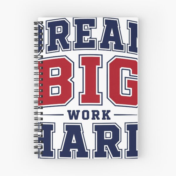Item preview, Dream Big Work Hard Motivational Collegiate Varsity Typography designed and sold by Irfanmulyana.