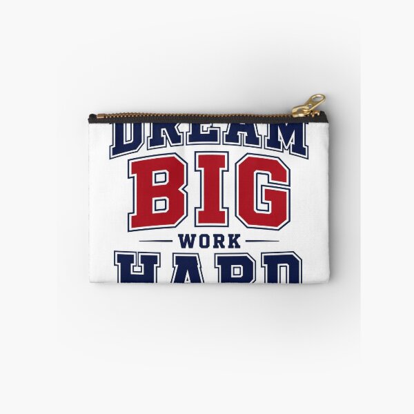 Item preview, Dream Big Work Hard Motivational Collegiate Varsity Typography designed and sold by Irfanmulyana.