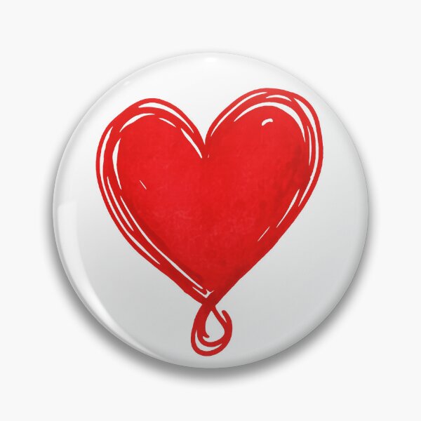 Item preview, Hand Drawn Red Heart  designed and sold by Lunarifinds .