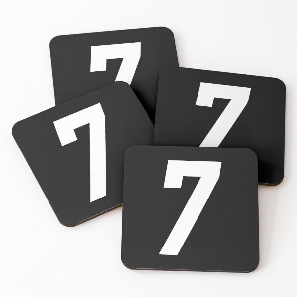Item preview, MX Racing Number 7 (seven) white slant italic designed and sold by designseventy.