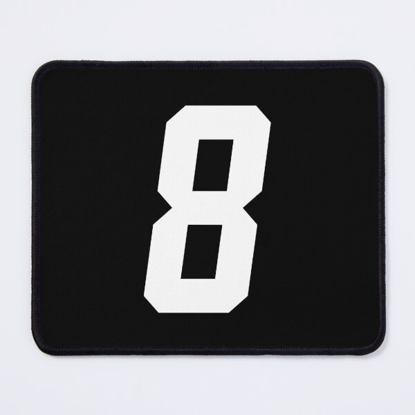 Item preview, MX Racing Number 8 (eight) white slant italic designed and sold by designseventy.