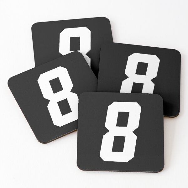 Item preview, MX Racing Number 8 (eight) white slant italic designed and sold by designseventy.