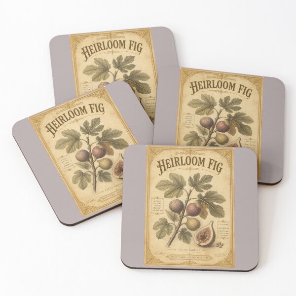 Item preview, Heirloom Fig Poster | Ficus Carica Vintage Botanical | Sweet Rich Heritage Seeds designed and sold by FestivityFinds.