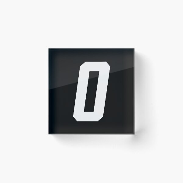 Item preview, MX Racing Number 0 (zero) white slant italic designed and sold by designseventy.