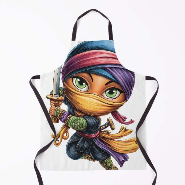 Item preview, Colorful Ninja Character with Sword and Headscarf designed and sold by Artessie.