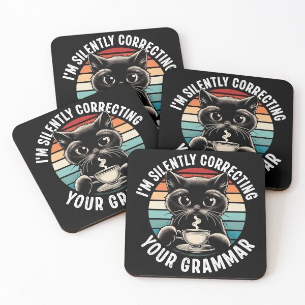 Item preview, Cute but Fierce Black Cat Sipping Coffee designed and sold by TeeStyle.mr.