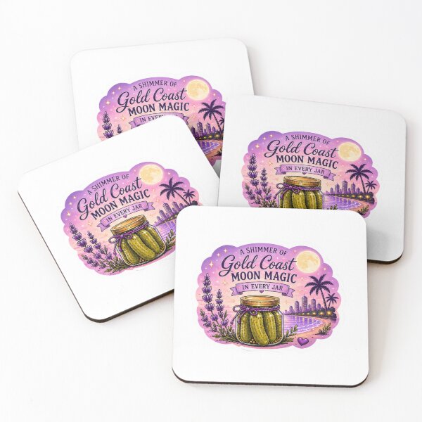Item preview, Gold Coast Moon Magic Pickle Sticker designed and sold by Imagine Ink Design Studio.