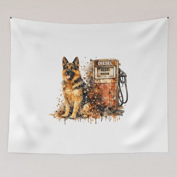 Item preview, German Shepherd Diesel Power Fusion designed and sold by teemix.