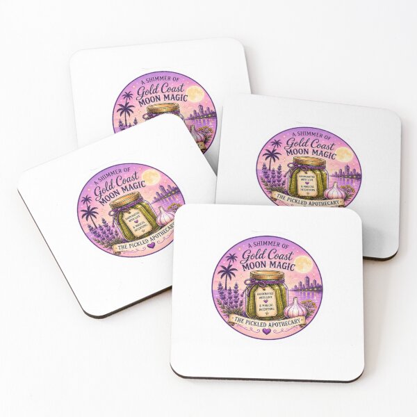 Item preview, Gold Coast Moon Magic Pickle Sticker designed and sold by Imagine Ink Design Studio.