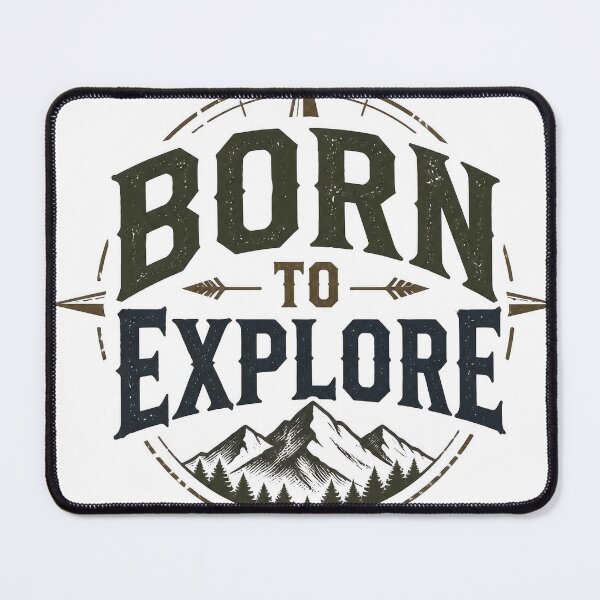 Item preview, Born To Explore Vintage Compass Mountain Adventure designed and sold by Irfanmulyana.