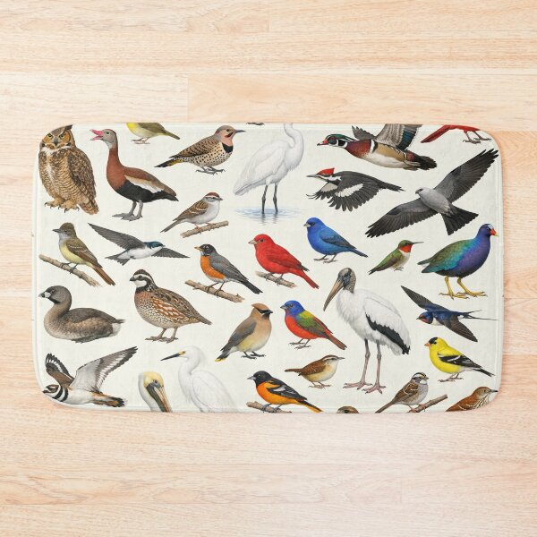 Item preview, Native Birds of Mississippi Retro Style Identification Chart designed and sold by kakarikihill.