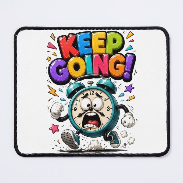 Item preview, Keep Going Stressed Alarm Clock Cartoon designed and sold by M.Store.
