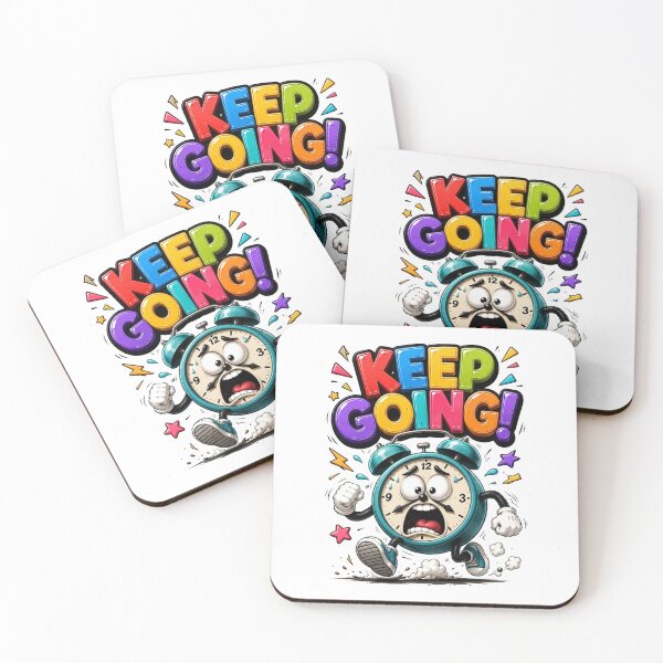 Item preview, Keep Going Stressed Alarm Clock Cartoon designed and sold by M.Store.