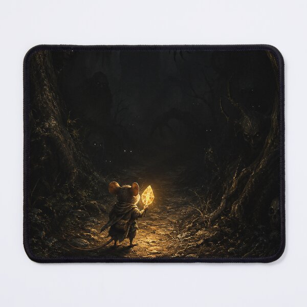 Item preview, Mouse Brings Light to the Dark Magic Forest designed and sold by nikkolaus.