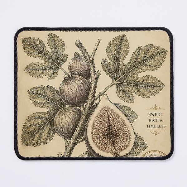 Item preview, Ficus Carica Heirloom Fig Seeds Poster | Sweet Rich Timeless Retro Botanical designed and sold by FestivityFinds.