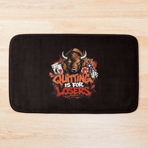Item preview, Quitting Is For Losers Funny Buffalo Gambling Vintage Casino Design designed and sold by mari-kayden.
