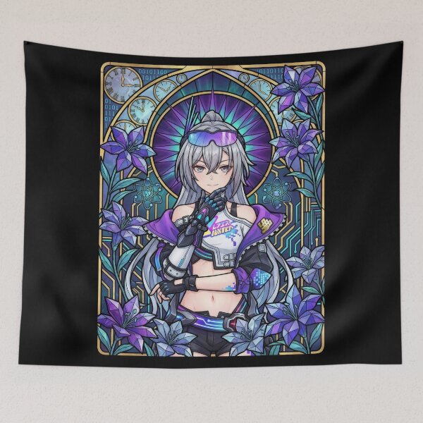 Item preview, Stained Glass Silver Wolf designed and sold by Thunderbelts.