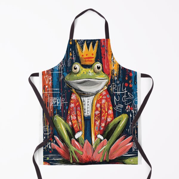 Item preview, Royal Frog Sitting on a Lotus Flower Art designed and sold by Artessie.