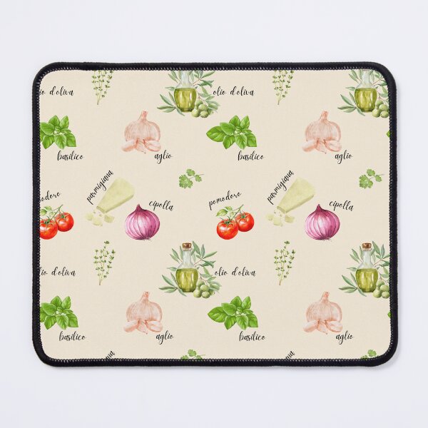 Item preview, Italian Kitchen Watercolor | Tomato Basil Olive Oil Parmesan Garlic Illustration | Phone Case Mug Notebook designed and sold by PaperyAndInk.