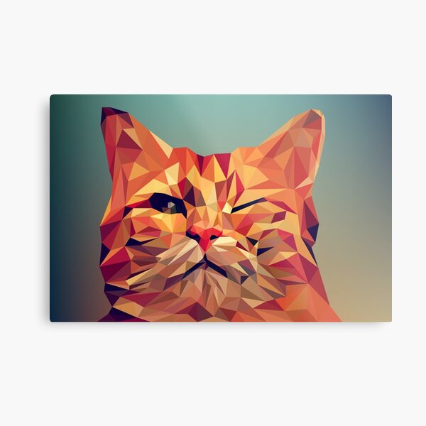 wink wink kitty cat Metal Print