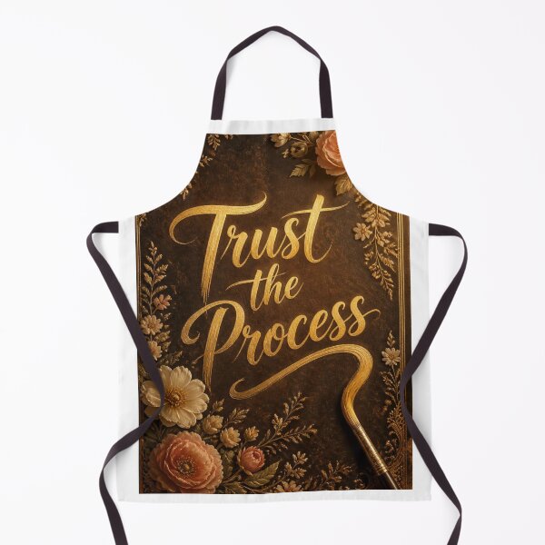 Item preview, Gold "Trust the Process" Quote Art Print designed and sold by BumbleNShine.
