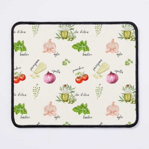 Item preview, Italian Kitchen Watercolor | Tomato Basil Olive Oil Parmesan Garlic Illustration | Phone Case Mug Notebook designed and sold by PaperyAndInk.