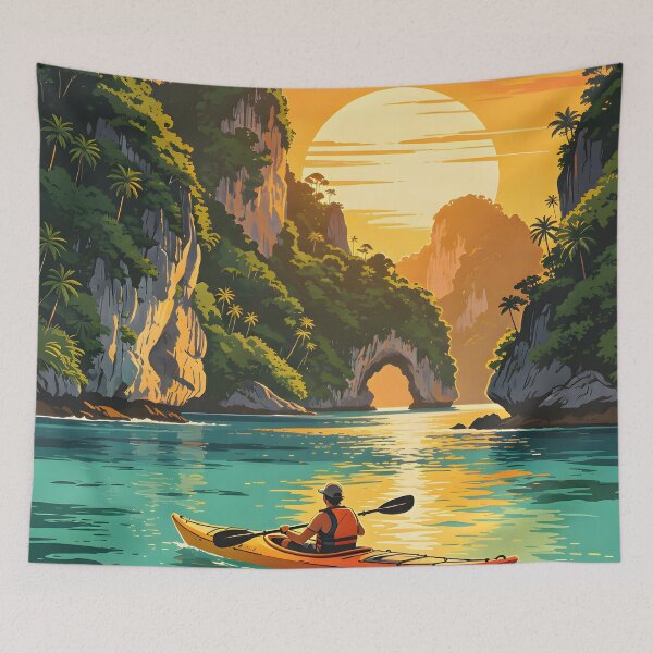 Item preview, Thailand Kayak Adventures – Retro Sunset Series designed and sold by Spirit of Siam.