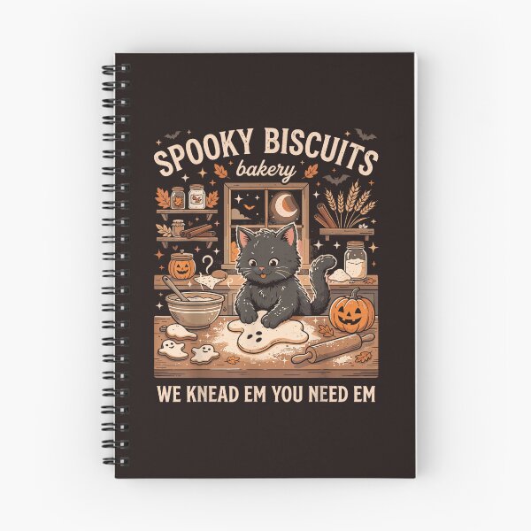 Item preview, Spooky Biscuits Bakery Black Cat Halloween Baking Vintage Design designed and sold by mari-kayden.