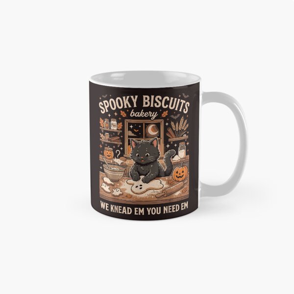 Item preview, Spooky Biscuits Bakery Black Cat Halloween Baking Vintage Design designed and sold by mari-kayden.