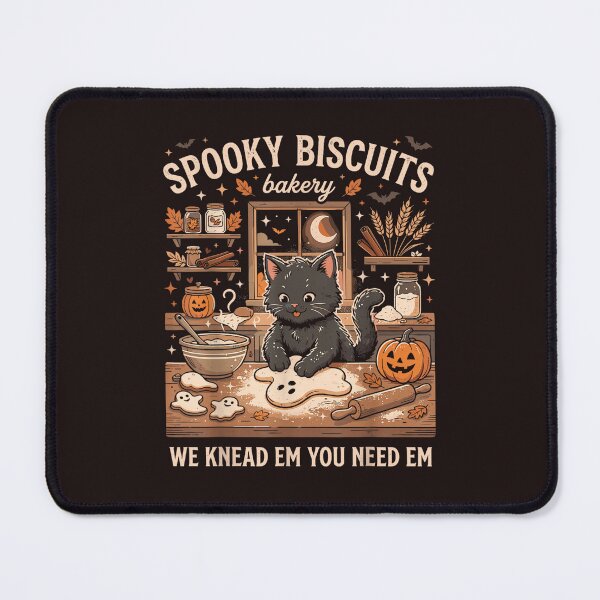 Item preview, Spooky Biscuits Bakery Black Cat Halloween Baking Vintage Design designed and sold by mari-kayden.