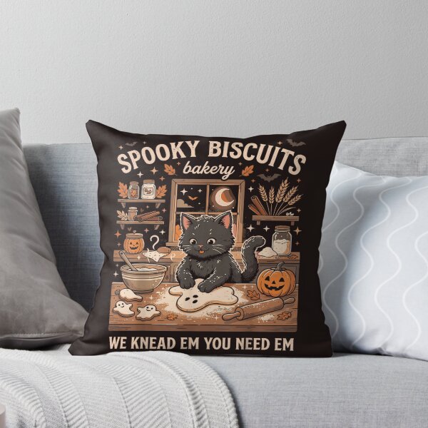 Item preview, Spooky Biscuits Bakery Black Cat Halloween Baking Vintage Design designed and sold by mari-kayden.
