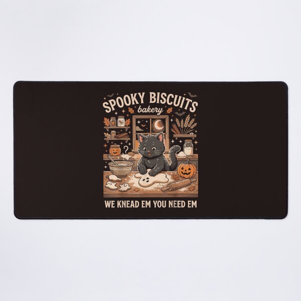 Item preview, Spooky Biscuits Bakery Black Cat Halloween Baking Vintage Design designed and sold by mari-kayden.