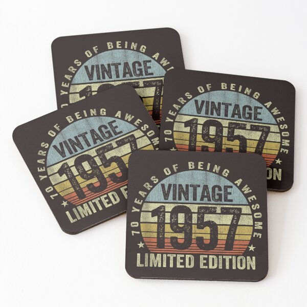 Item preview, 70 Years of Being Awesome Vintage 1957 Limited Edition Birthday Design designed and sold by mari-kayden.
