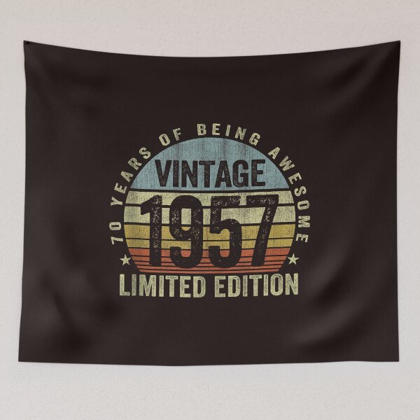 Item preview, 70 Years of Being Awesome Vintage 1957 Limited Edition Birthday Design designed and sold by mari-kayden.