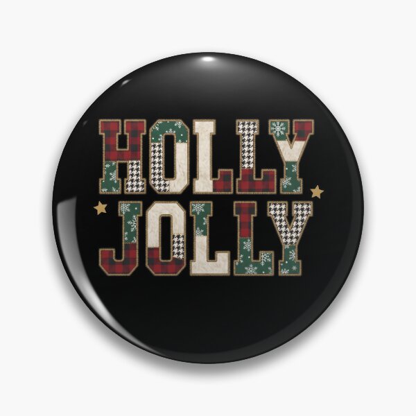 Item preview, Holly Jolly Christmas Patchwork Plaid Buffalo Check Holiday T-Shirt designed and sold by StickerNestYou.